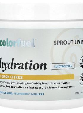 Sprout Living,Colorfuel™ 补水，柠檬柑橘，7 盎司（200 克）