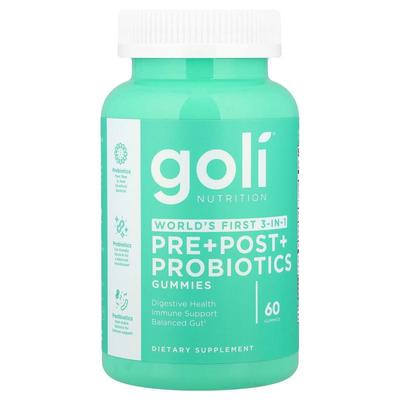 Goli Nutrition,益生元 + 益生素 + 益生菌软糖，60 粒