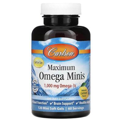 Carlson,Maximum Omega Minis，天然柠檬味
