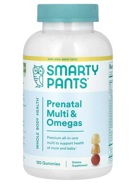 SmartyPants,Prenatal Multi 复合软糖，柠檬、柑橘、草莓香蕉味1