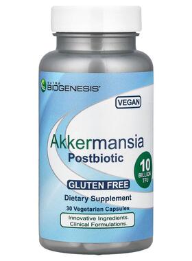 Nutra BioGenesis,Akkermansia Postbiotic , 100 mg (10 Billion