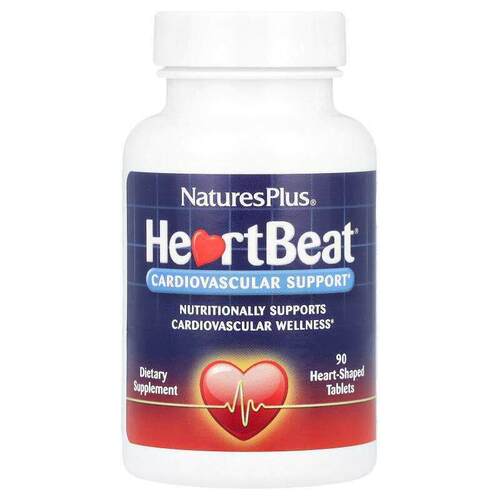NaturesPlus,HeartBeat，Cardiovascular Support，90片心形片剂