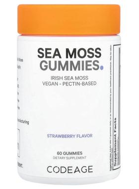 Codeage,海苔软糖，草莓味，60 粒软糖（每粒软糖 150 毫克）