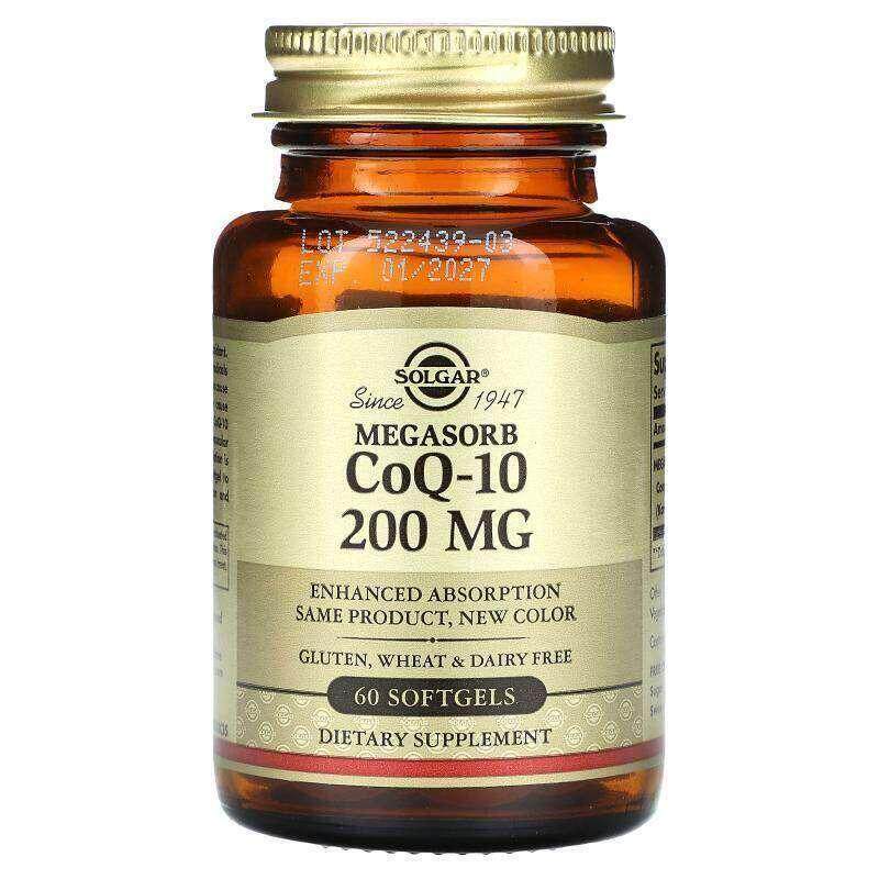 Solgar索尔加辅酶Q10呵护心脏血管健康大脑神经系统健康