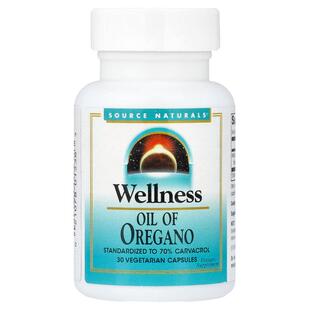 源美,Wellness, Oil Of Oregano , 30 Vegetarian Capsules (45 m