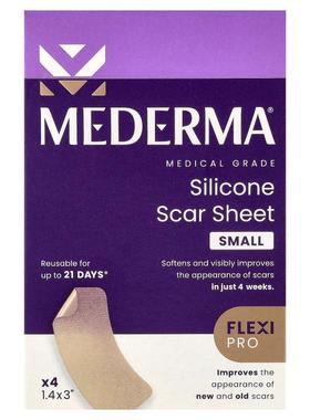 Mederma,Silicone Scar Sheet, Small, 4 Count
