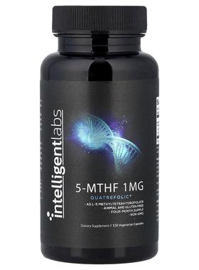 Intelligent Labs,5-MTHF，1 毫克，120 粒素食胶囊