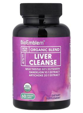 BioEmblem,有机混合配方，肝脏清体，60 粒素食胶囊