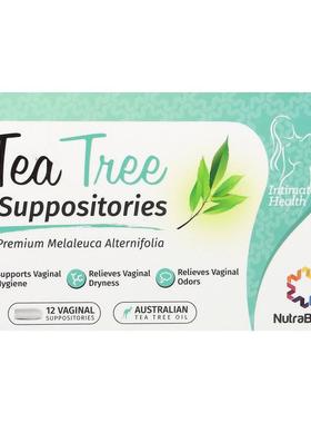 NutraBlast,Tea Tree Suppositories, 12 Vaginal Suppositories