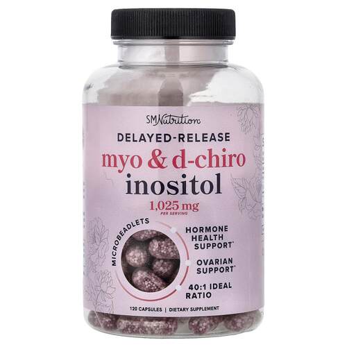 SMNutrition,Myo & D-Chiro Inositol, Delayed-Release, 120 Cap
