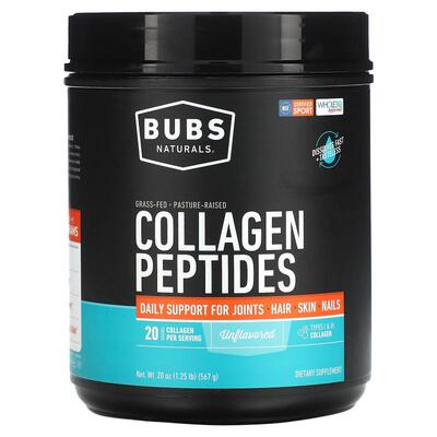 BUBS Naturals,胶原蛋白多肽，原味，1.25 磅（567 克）