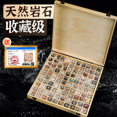 100种岩石标本地质教具套装
