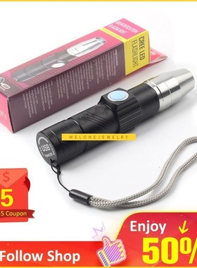 Rechargeable Flashlight V Flashlight 365nm ltraviolet Flashl