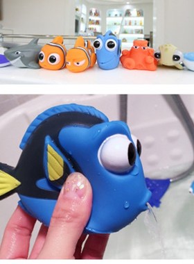 Baby Bath Toys Finding Nemo Spray Water Squeeze Toys Soft R