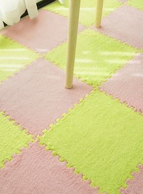 DIY Jigsaw Plush Carpet Baby Puzzles Playmat Area Rug Interl