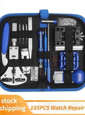 185pcs Watch Repair Tool Kit Watch Link Pin Remover Case Ope