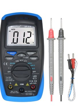 Holdpeak Digital Multimeter TRMS 2000 Counts LCD Auto