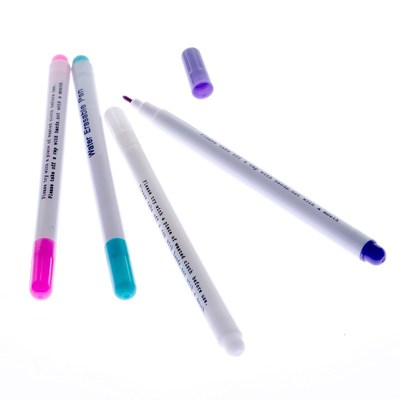 4pcs Patchwork Needlework Sewing Water Erasable Pen Fabric M