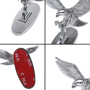 Car Front Cover Chrome Hood Ornament Badge 3D Emblem Angel E