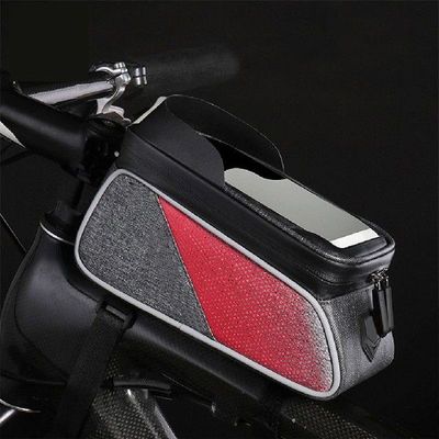 Bike Front Frame Pannier Phone Holder Top Tube Bag Cycling