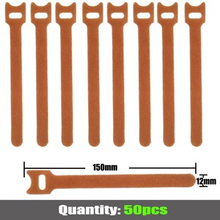 50pcs Velcros cable ties Velcro Adhesive Fastener Tape  Hook