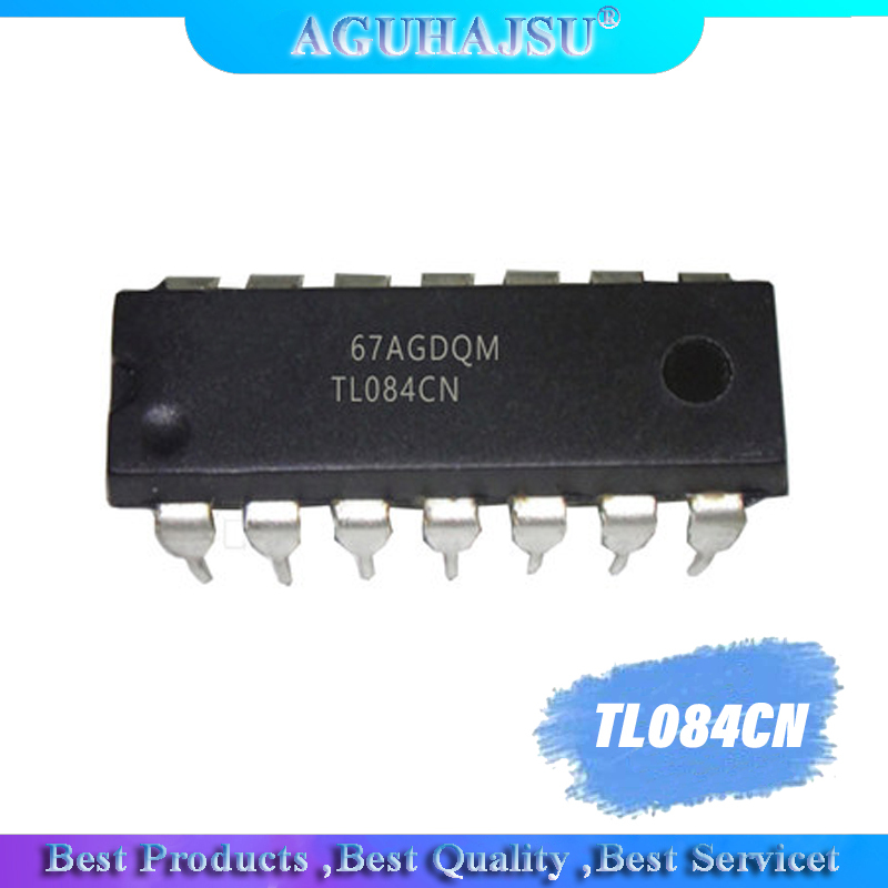 10pcs/lot TL084CN TL084 DIP-14 Operational Amplifiers - Op A