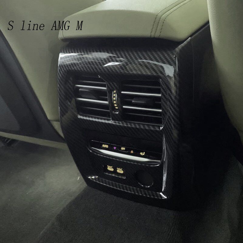 Car styling Carbon fiber Rear air conditioning vent frame ou