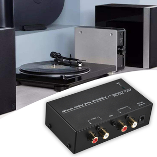 Phono Preamp Stereo Low Noise Turntable Portable With Level