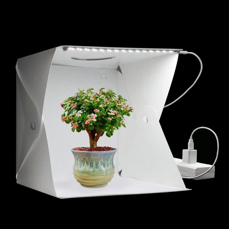 LED Folding Light Box Portable Photography Photo Studio Soft - 实物图
