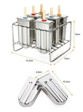 Popsicle Mold Stainless Steel Ice Cream Mold with Popsicle H