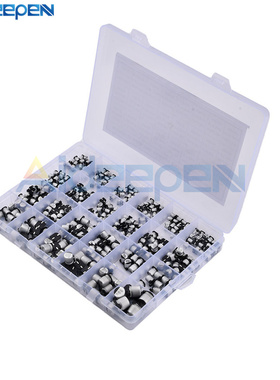 400PCS 24Values 1uF-1000uF 6.3V-50V SMD Aluminum Electrolyti