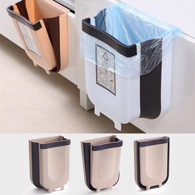 Kitchen Folding Trash Can Car Recycle Bin Trash Bin Kitchen