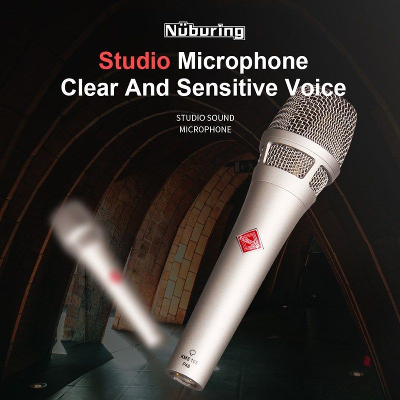 condenser microphone 105 with 48v phantom power studio for