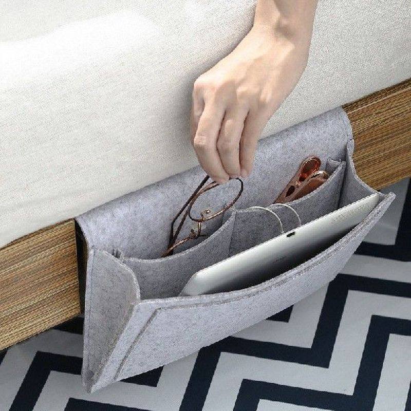 bedside storage organizer hanging small pouch bedside