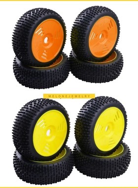 4pcs Rubber ires  Wheels 17mm Hex for 1/8 eam Losi Redcat FS