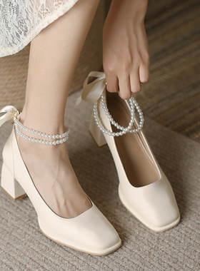 High Heels Women Sandals Chunky Mary Janes Lolita Shoes