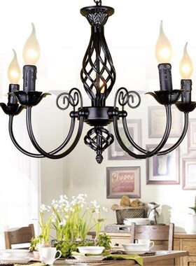 Retro Industrial Chandelier Light 3/4/5/6 heads European Wro