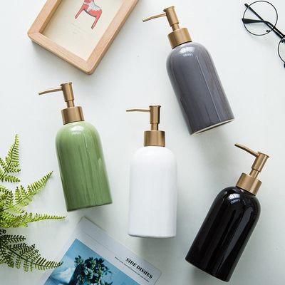 420ml Ceramic Liquid Soap Dispenser Shampoo Bottle Hand Sani