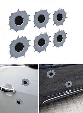 6pcs/set Funny Scratch Resistant Personality Car Decal Creat