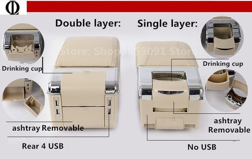 For Citroen Berlingo armrest box usb interface