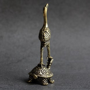 Chinese Fengshui Crane Turtle Figurines Home Decor Censer Of