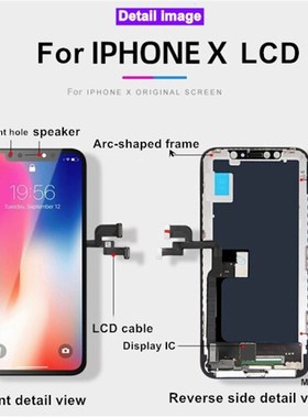 OLED Quality Display For iPhone X Lcd Touch Screen Replaceme