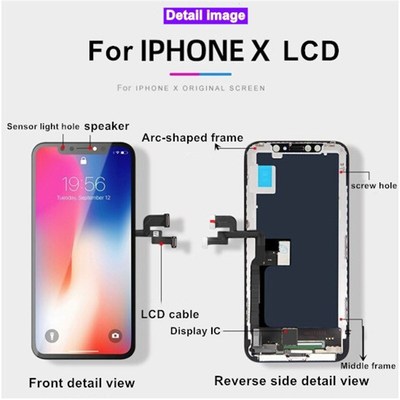 OLED Quality Display For iPhone X Lcd Touch Screen Replaceme