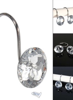 Overseas Warehouse 12X Bath Shower Rhinestone Rolling Curtai