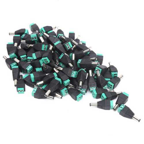 100Pcs Male Binding Post DC Power Plug Connector Monitoring