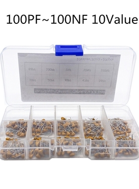 10Value*30pcs 10pf~10nF 50V 10pF 20pF 30pF 47pF 56pF 68pF 10