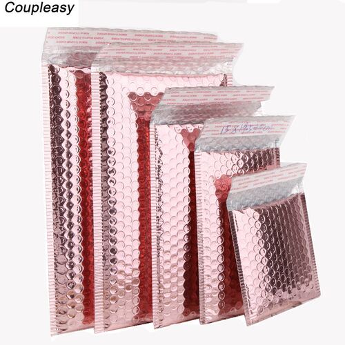 20pcs Rose Gold Bubble Envelope Foam F Shipping Mailing Bag