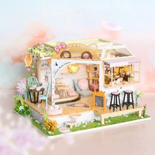 Buatan Tangan DIY Pondok Kucing Kopi Kembali Taman Anak