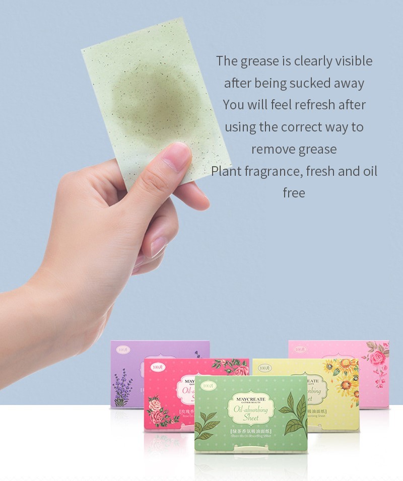 200 400PCS Face Oil Control Absorbing Film Blotting Paper C