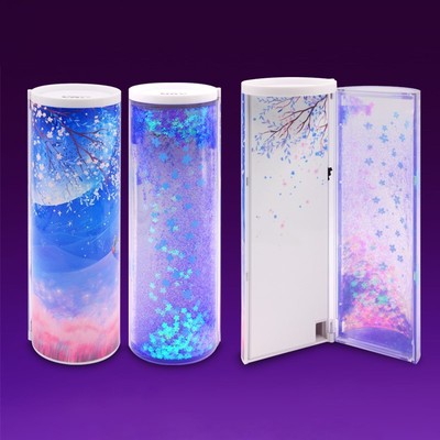 Boy Girls Teenage Pencil Case Stand Up Tranparent  Statione